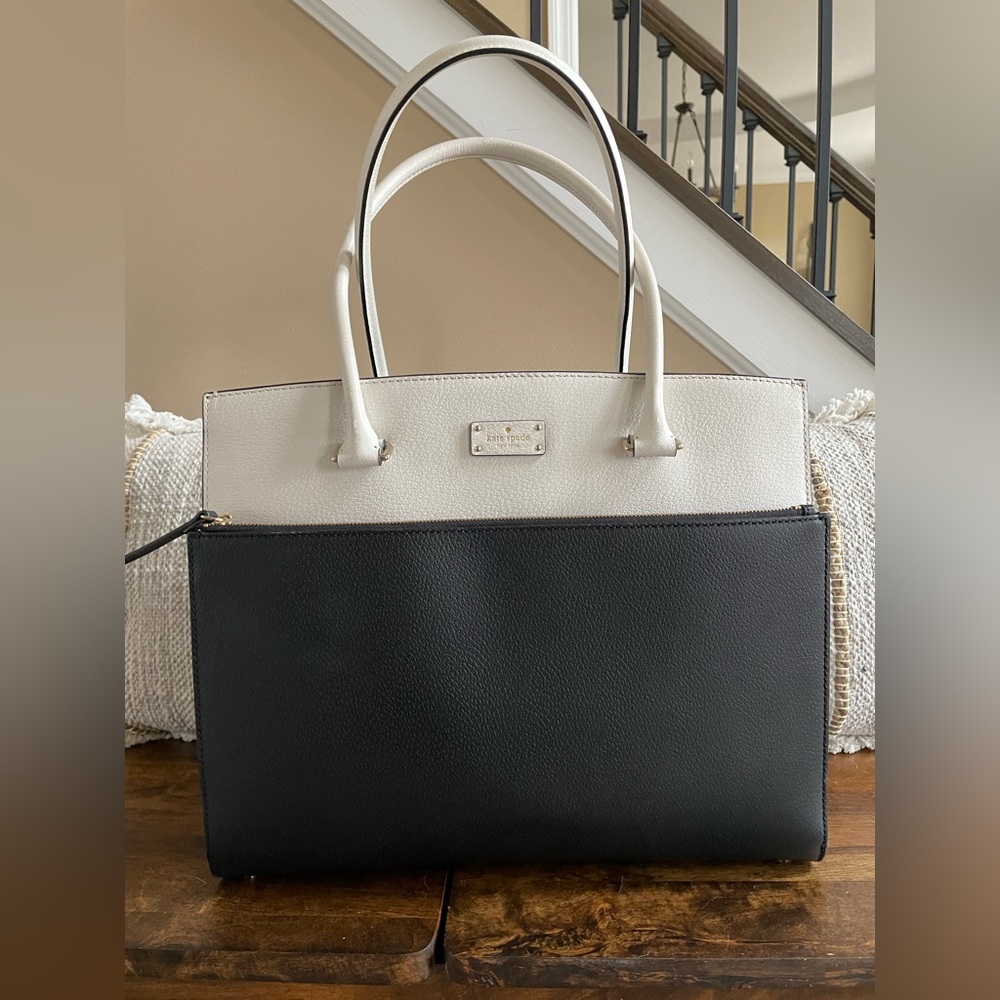 Kate Spade Grove Street large tote Black / Cream in new condition